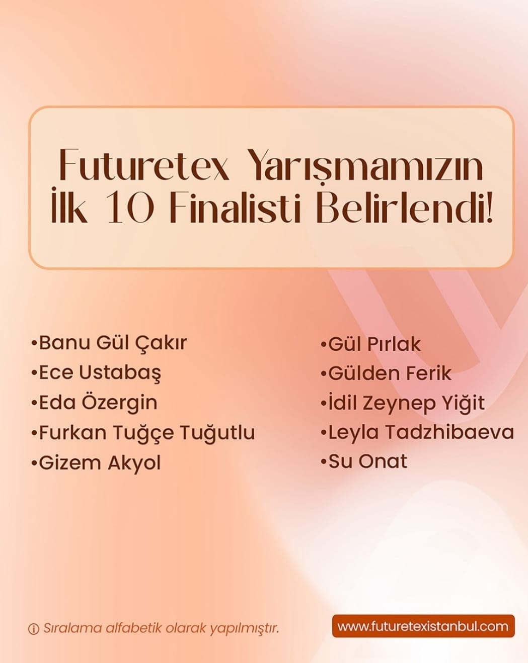 FUTURETEX-Uluslararası İstanbul Kumaş Tasarım Yarışması' nda Tekstil ve Moda Tasarımı Anasanat Dalı Yüksek Lisans Öğrencilerimizin Finalistlik Başarısı